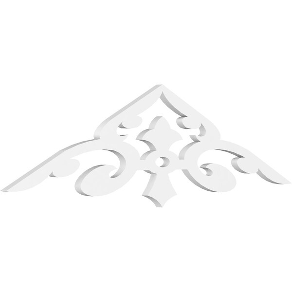 Ekena Millwork Pitch Whitman Architectural Grade PVC Gable Pediment, 48"W x 12"H x 1"P (6/12) GPP048X012X100WHI - main